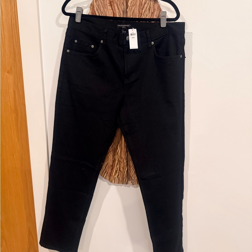 Banana Republic Black Athletic Fit Jeans 34*32